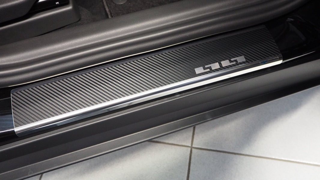 Tröskelskydd stål/kolfiber Opel Crossland X 2017–2024 - Carlevel - 