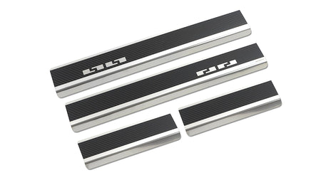 Tröskelskydd stål/kolfiber SHARAN II / SEAT ALHAMBRA II 2010 - 2022 - Carlevel - Tröskelskydd