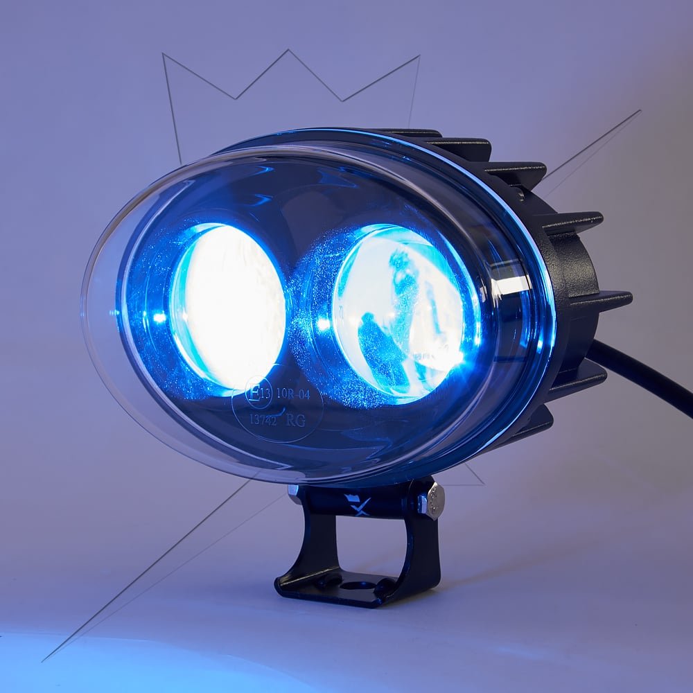 Truck LED lys 6W Spot, Blå - produkt set fra siden | ANDET