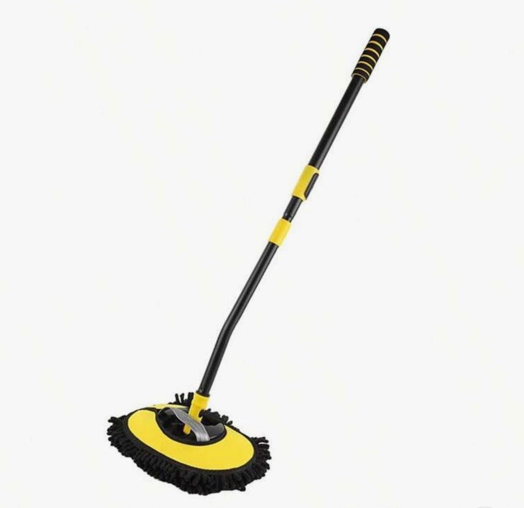 Vaskebørstebil - bøjelig bilvaskemop med teleskophåndtag 115 cm - Carlevel - Bilpleje > Vaskebørster