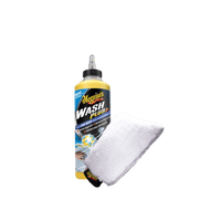 produktbillede forfra viser vaskepakke WASH PLUS+ med vaskehandske - Meguiar's