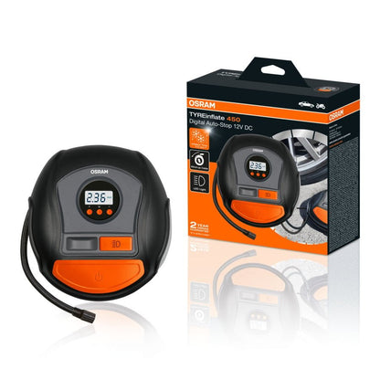 TIREINFLATE Dækpumpe 450 FS1 - nærbillede detaljer | OSRAM