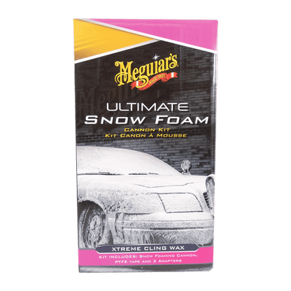 nærbillede af detaljer og materialer i Vedligeholdelsespakken FOAM – Meguiar's