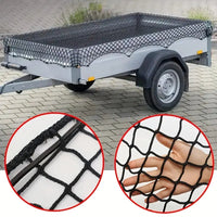Universal Trailer Net - Slidstærkt sort polyester Cargo Net - Produktbillede set forfra | Carlevel