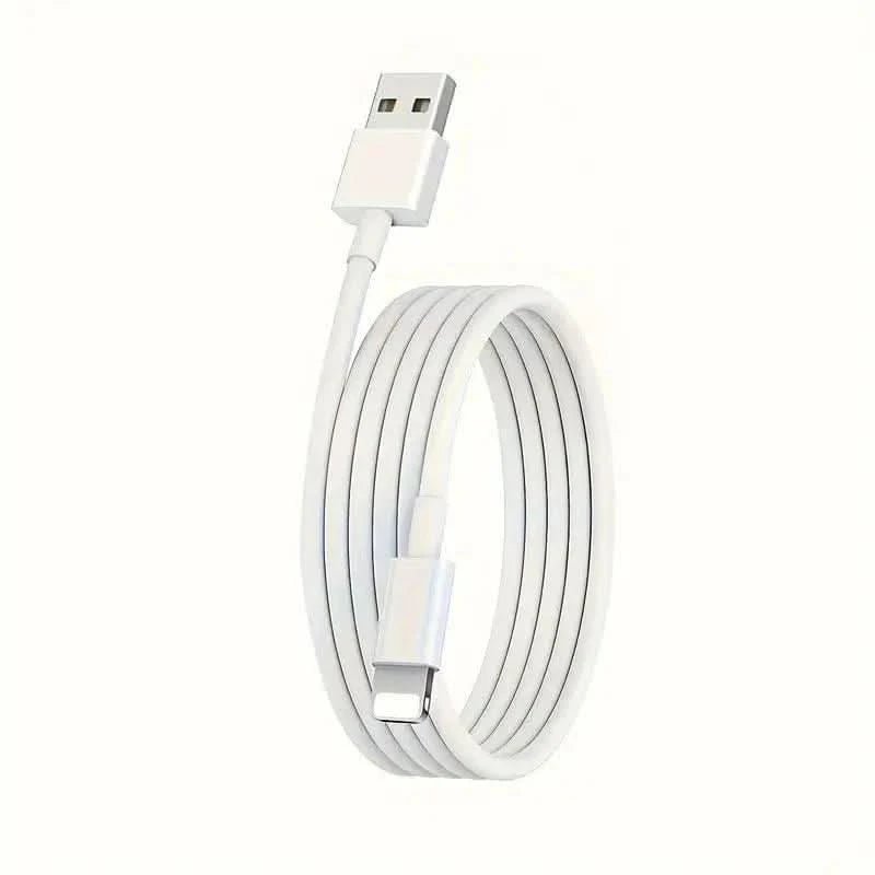 USB Lightning-opladning Hurtigopladningskabler til iPhone - 2m Lightning til USB, Dataoverførsel & Opladning - Carlevel - 