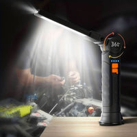 USB genopladeligt arbejdslys med 360° roterende hoved og magnetisk base - Perfekt til hjemmet, arbejde og - Carlevel -