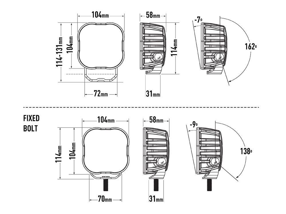 emballage og medfølgende tilbehør til Lazer Utility – 50 – Tail Light & Flash Light – Lazer
