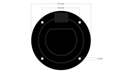 Ladekabel Vægbeslag Type 2 robust nylonplast - Evconnect - produkt set fra siden | Evconnect