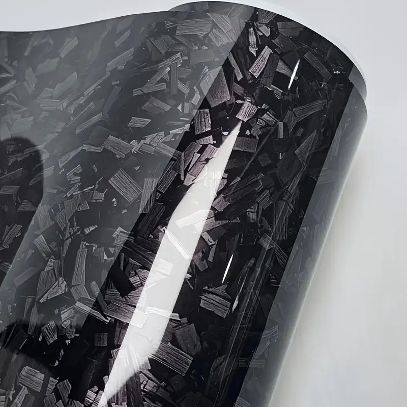 Glossy Forge Carbon Fiber Vinyl Film til Bil & Motorcykel - 81x99 cm - Carlevel - 