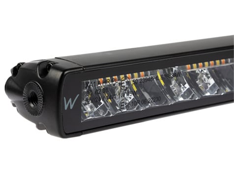 W LED - Rampe med advarselslys 1002mm - produkt set fra siden | Carlevel
