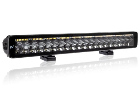 W LED - Rampe med advarselslys 561mm - produktbillede forfra | Carlevel