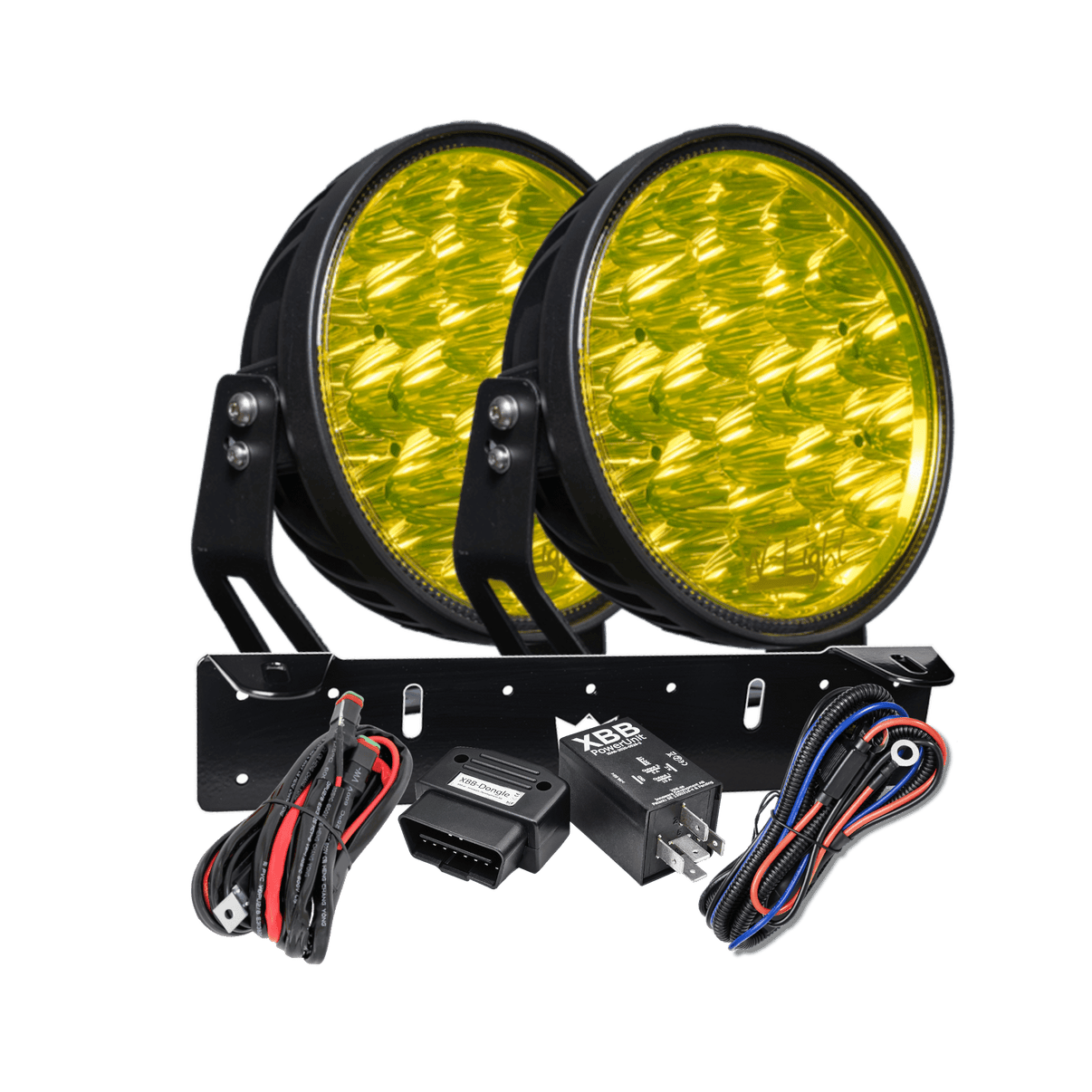 W – Light Phoenix W9 DARK RAD2 – Gul – produktbillede set forfra | W-Light
