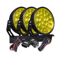 W – Light Phoenix W9 DARK RAD3 – Gul – produktbillede set forfra | W-Light