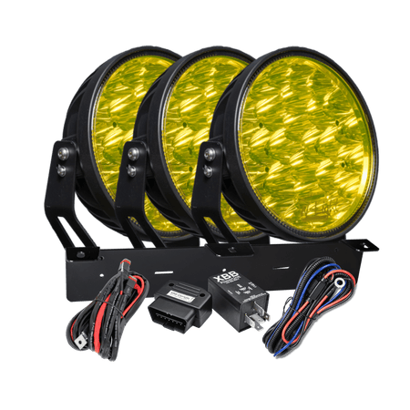 W – Light Phoenix W9 DARK RAD3 – Gul – produktbillede set forfra | W-Light