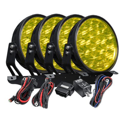 W – Light Phoenix W9 DARK RAD4 – Gul – produktbillede set forfra | W-Light