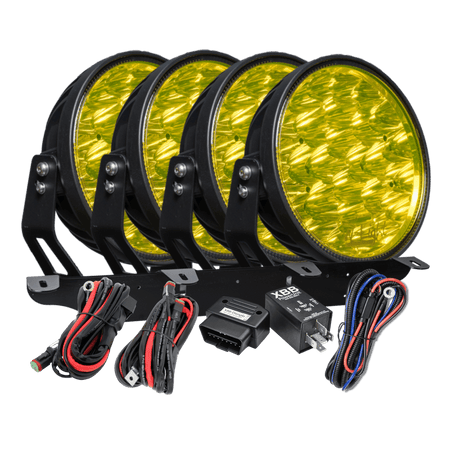 W – Light Phoenix W9 DARK RAD4 – Gul – produktbillede set forfra | W-Light
