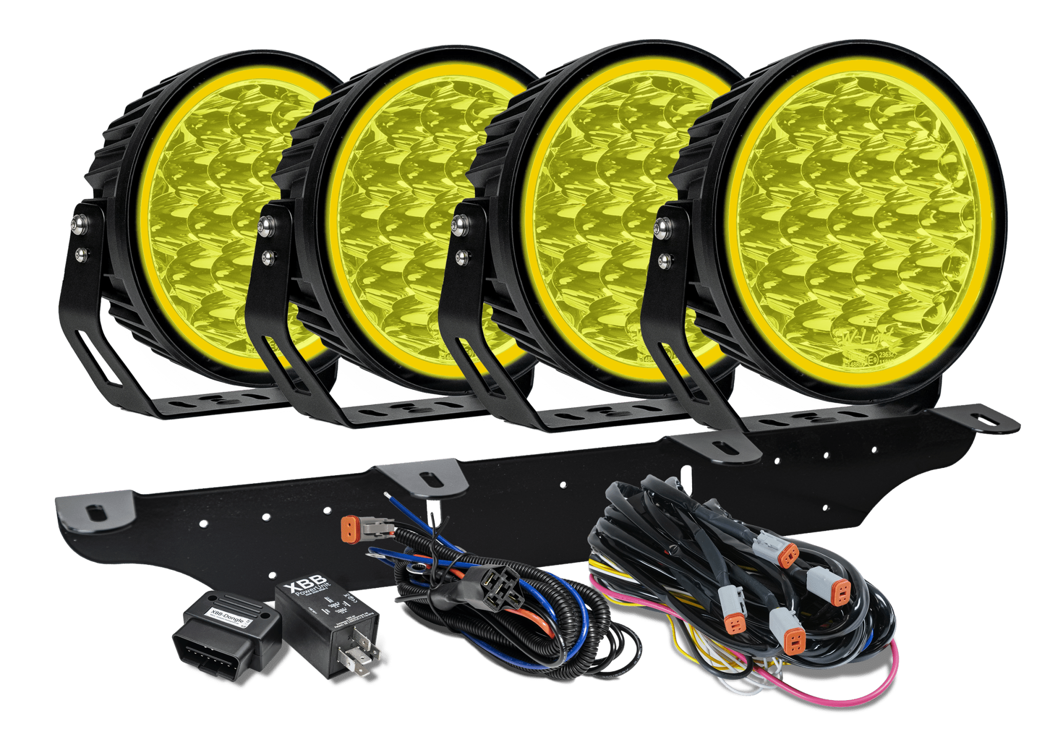 produktbillede fra forsiden viser W – Light XTREME W9 RAD4 – Gul – W-Light