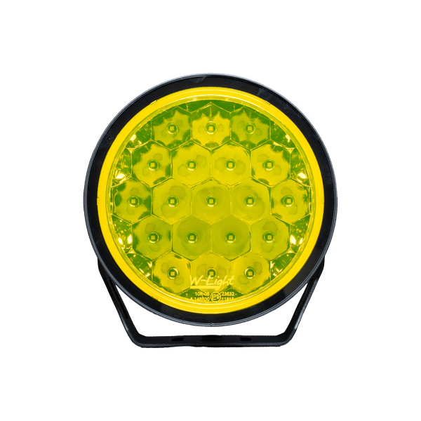 nærbillede af detaljer og materialer af W9 Phoenix XTREME LED Ekstra lys – Gul – PHOENIX